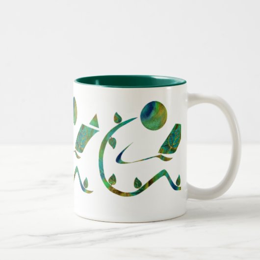 Tasse verte de lecteur (Droit)
