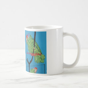 tasse verte de perroquet