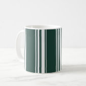 Tasse verte de rayures (Devant gauche)