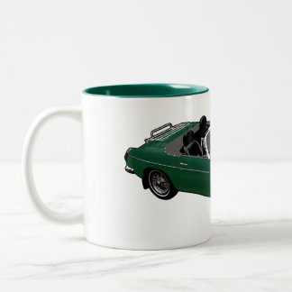 Tasse verte de roadster
