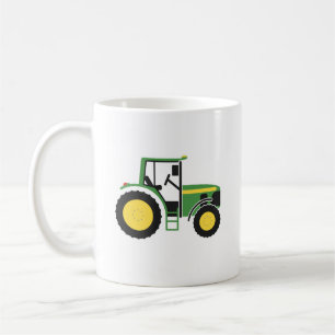 Tasse verte de tracteur