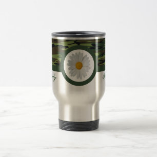 Tasse verte de voyage de Camo