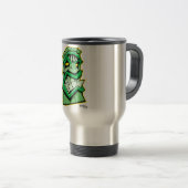 tasse verte de voyage de masque de tiki (Devant droit)