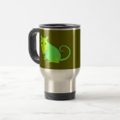 Tasse verte de voyage de rat (Devant gauche)