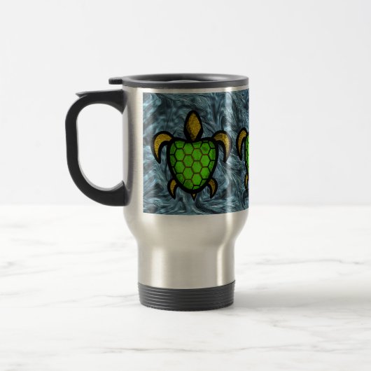 Tasse verte de voyage de tortue de Shell (Gauche)