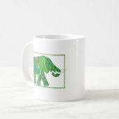 Tasse verte d'éléphant de jade de Jerry (Devant gauche)