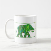 Tasse verte d'éléphant de jade de Jerry (Gauche)