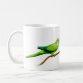 Tasse verte fraîche de perroquet de quaker (Gauche)