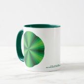 Tasse verte illusion d'optique (Devant gauche)