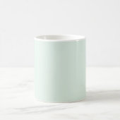 Tasse verte menthe pâle unie (Centre)