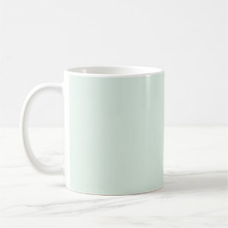 Tasse verte menthe pâle unie