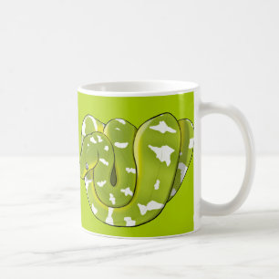 Tasse verte (mise à jour) verte de boa d'arbre