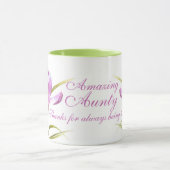 Tasse verte pourpre de tante extraordinaire de (Centre)