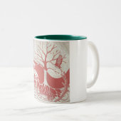 Tasse verte rouge de Naturecycle (Devant droit)