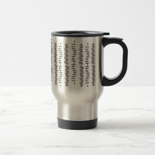 Tasse verticale de voyage de feuille de remous (Droit)