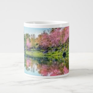 Tasse Vibrante Encre Éclaboussure Arc-en-Ciel