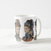 Tasse victorienne de beautés (Devant droit)