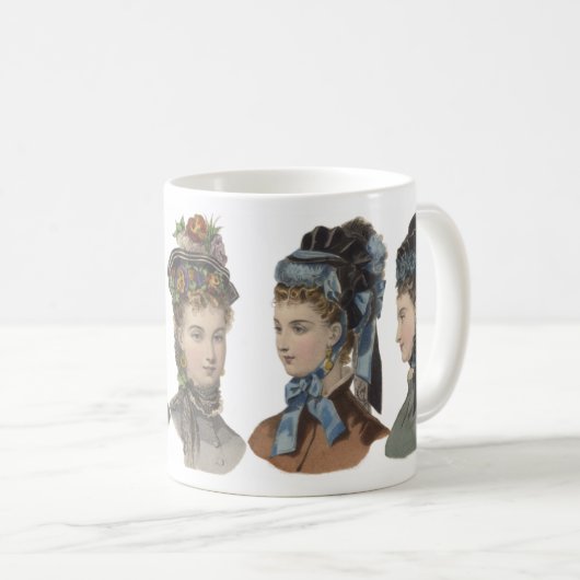 Tasse victorienne de beautés (Devant droit)