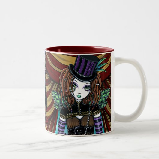 Tasse victorienne de Faery de cirque de Steampunk (Droit)
