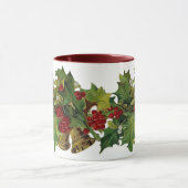 Tasse victorienne de Noël de houx (Centre)