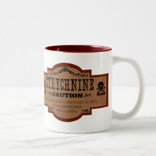 Tasse victorienne de poison - strychnine