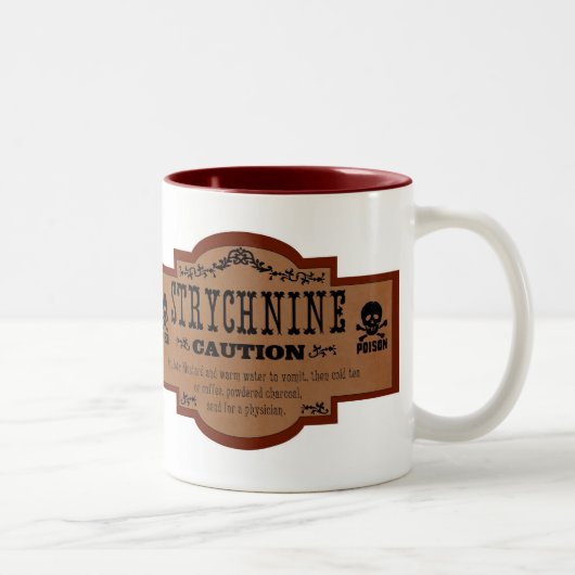 Tasse victorienne de poison - strychnine (Droit)
