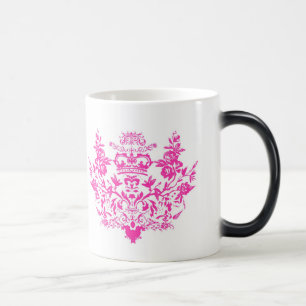 Tasse victorienne rose de damassé