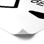 Tasse vide de sollicitude Affiche drôle (Coin)
