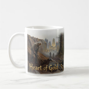 Tasse Vieil Homme Voyage à Toute Vie Cœur d'Or