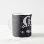 Tasse vigoureuse de logo de Malynda (Devant gauche)