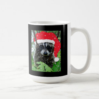 Tasse "vilaine" de raton laveur de Noël