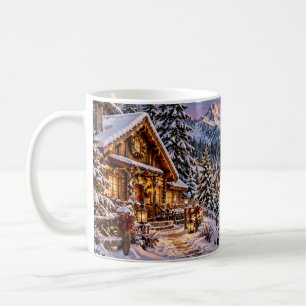 Tasse Village de Montagne de Noël