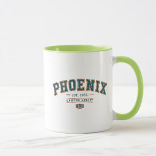 Tasse vintage américaniste de l'esprit du campus P
