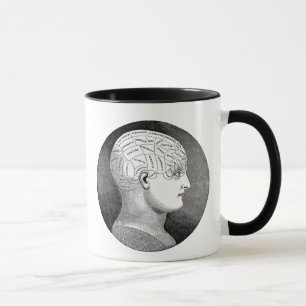 Tasse vintage de cadeau de phrénologie