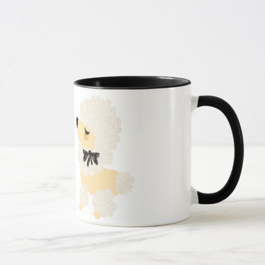 Tasse vintage de caniche (Droite)