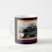 Tasse vintage de chat d'Arctique des amants 1972 (Devant gauche)