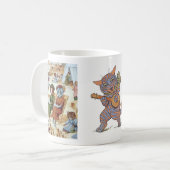 Tasse vintage de chat de Louis Wain (Devant gauche)