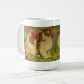 Tasse vintage de chatons (Devant gauche)