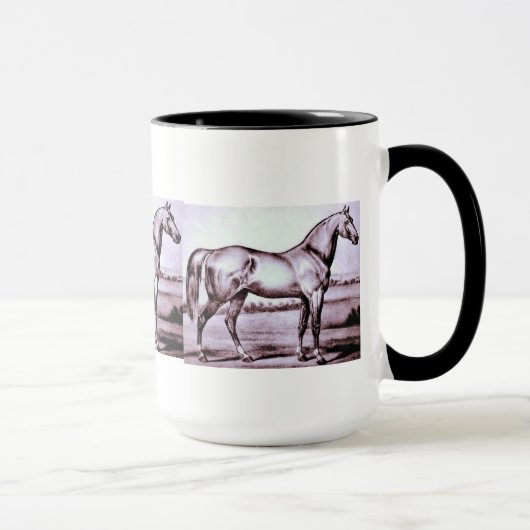 Tasse vintage de cheval (Droite)