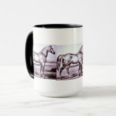 Tasse vintage de cheval (Devant gauche)