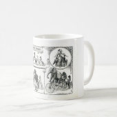 Tasse vintage de cirque (Devant droit)