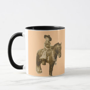 TASSE VINTAGE DE COW-GIRL