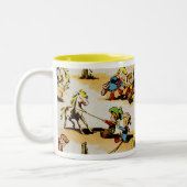 Tasse vintage de cow-girl de cowboy (Gauche)
