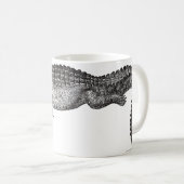 Tasse vintage de crocodile (Devant droit)