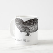 Tasse vintage de crocodile (Devant gauche)