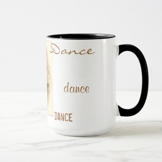 Tasse vintage de danse de danseurs classiques (Droite)