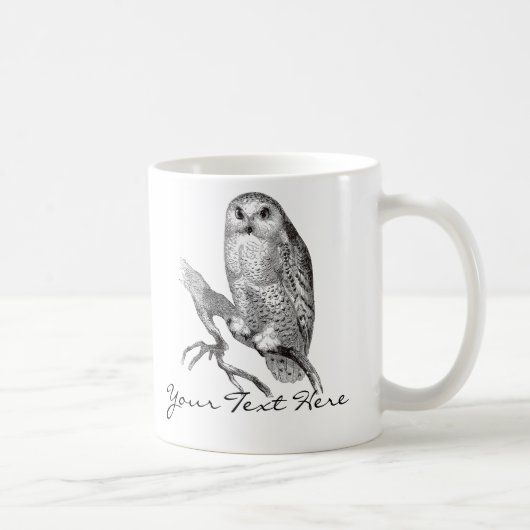 Tasse vintage de hibou de Milou (Droite)