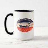 Tasse vintage de Hindenburg LZ129 de dirigeable (Gauche)