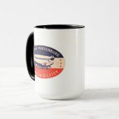 Tasse vintage de Hindenburg LZ129 de dirigeable (Devant gauche)