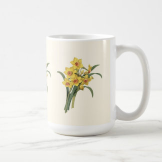 Tasse vintage de jonquilles